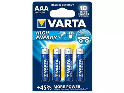 Varta Alkaline High Energy AAA-batterier - Outlet - 8020103771 - 2