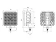 BullPro Spectrum 96 Square - LED-arbeidslys - 8020108061 - 2