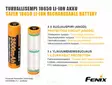 Fenix-batteri 18650, 3500 mAh, 1 stk - 18650 batterier - 5030110301 - 4