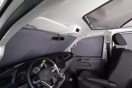 Thermomatte / mørkleggingsmatte Mercedes-Benz Sprinter >2018, førerhus, 3-delt sett - Isolasjon vindu - 8020112412 - 1