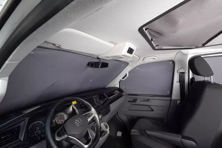 Thermomatte / mørkleggingsmatte Mercedes-Benz Sprinter >2018, førerhus, 3-delt sett - Isolasjon vindu - 8020112412 - 1