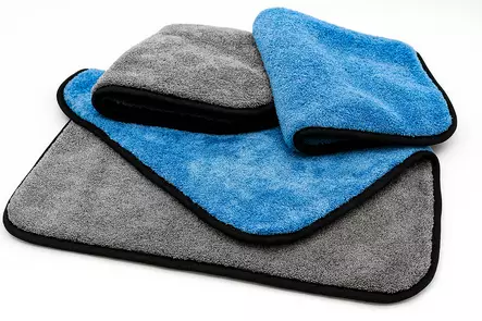 Mikrofiberhåndkle i plysj med to farger 60x40cm WSH - Julesalg - 8020111904 - 1