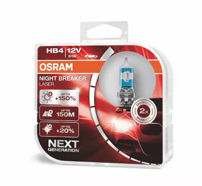 HB4 Osram Night Breaker Laser +150%, 51W 12V, 2stk - HB1, HB3, HB4, HB5 - 8020100034 - 1