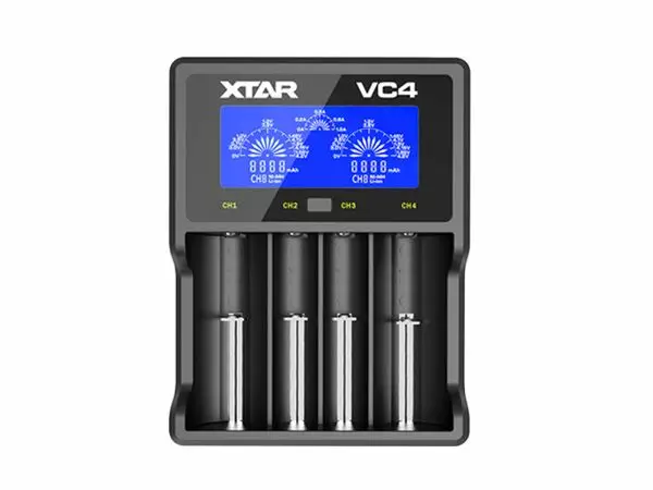 Xtar VC4 Li-ion Batterilader - Lader for 18650 batterier - 8020107914 - 1
