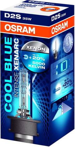 D2S Osram Xenarc Cool Blue, +20%, 5500K - D2R og D2S - 1040700475 - 1
