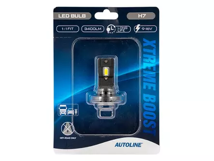 AUTOLINE XTREME BOOST LED BULB H7 9-16V 3400LM - Sommersalg - 8020110505 - 2