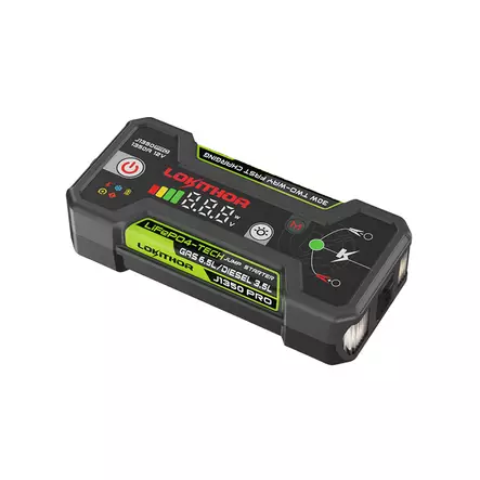 Jumpstarter – Lokithor J1350 PRO – 1350A, 12V, LiFePO4 - Startbooster - 8020120505 - 1