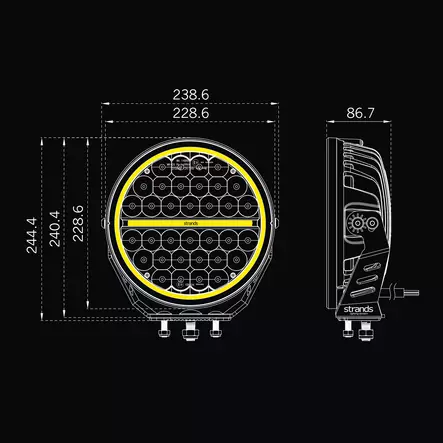 Strands Siberia XP 9'' LED-ekstralys - LED-ekstralys - 8020110535 - 2