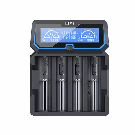 Xtar X4 – Allsidig 4-kanals lader og powerbank i ett - Lader for 18650 batterier - 8020111715 - 2