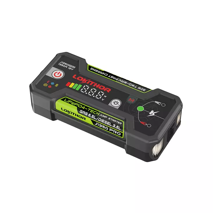 Jumpstarter – Lokithor J1350 PRO – 1350A, 12V, LiFePO4 - Startbooster - 8020120505 - 1