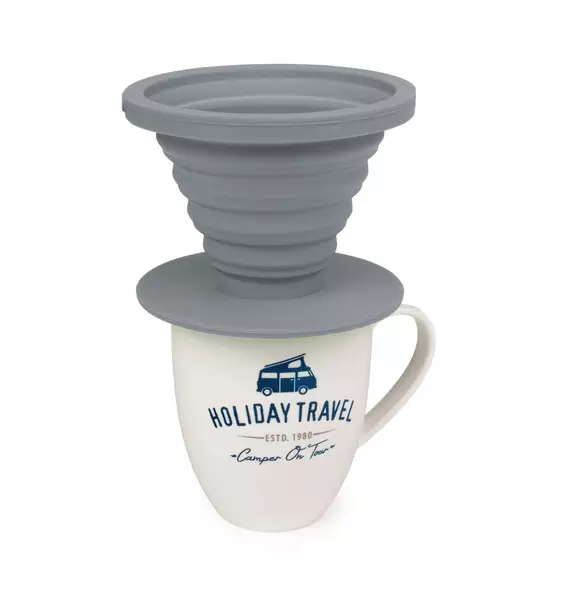 Sammenleggbart kaffefilter i silikon - Kjøkkentilbehør - 8020112235 - 1