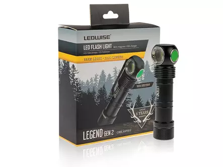 Ledwise Legend 2, varm, 4000K hodelykt - Hodelykter - 8020104896 - 1