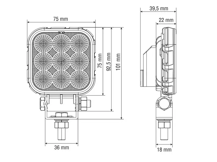 Bullboy Proline arbeidslys - LED-arbeidslys - 8020112936 - 1