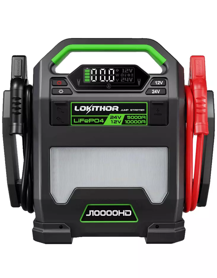 Jumpstarter – Lokithor J10000HD – 10000A@12V / 5000A@24V, 12V/24V, LiFePO4 - Startbooster - 8020120516 - 1