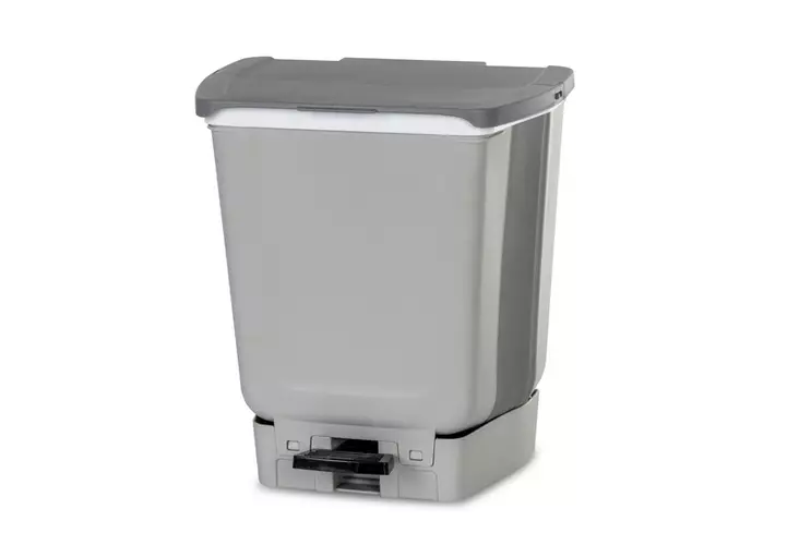 Søppelbøtte Sammenleggbar 10 liter med fotpedal - Kjøkkentilbehør - 8020112266 - 1