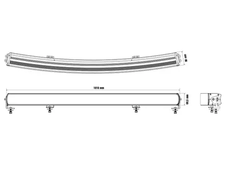 Optibeam Super Captain Dual 1000 Curved - Led-bar - 8020110797 - 2