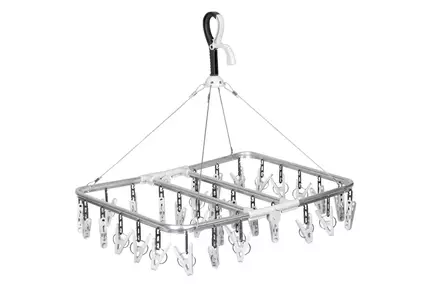 Tørkestativ Polli med 33 klyper - Vaske og rense - 8020112218 - 1