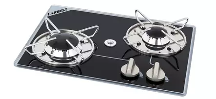Innebygd gasskomfyr i glass – 2 brennere - Komfyrer - 8020112528 - 1