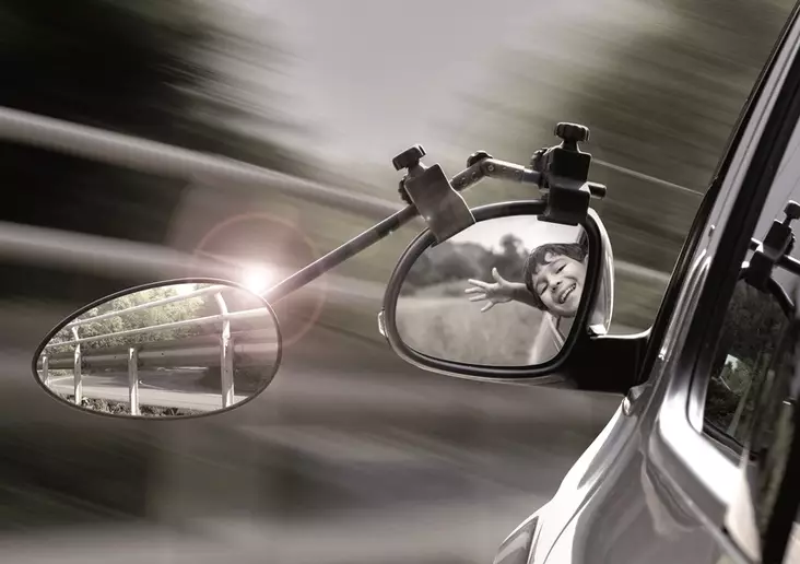 Bakspeil Speed fix Clip-on Convex, par - Campingvognspeil - 8020112198 - 1