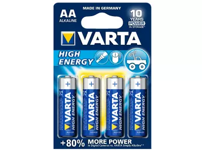 Varta Alkaline High Energy AA-batterier - Outlet - 8020103779 - 1